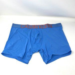 🔥 SALE 🔥 Calvin Klein Iconic Microfiber Boxer Brief Blue Mens Size S NB1715431